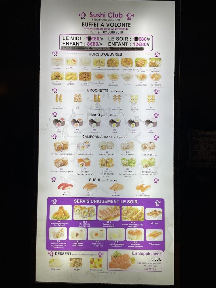 Sushi Club buffet à volonté - Menu Image 3